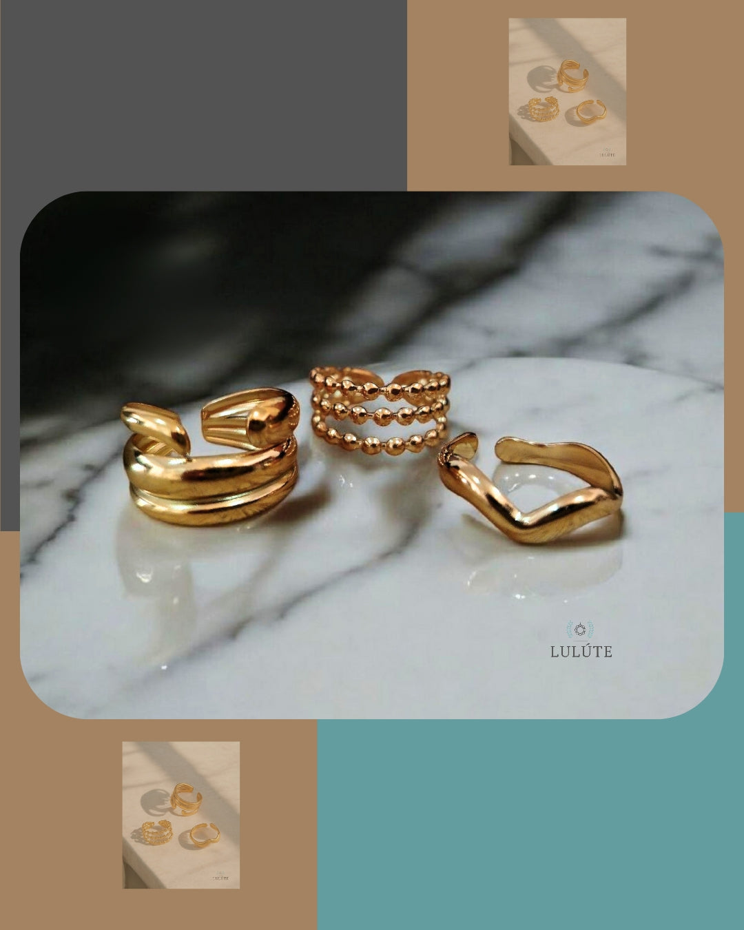 Trío Anillos Linda