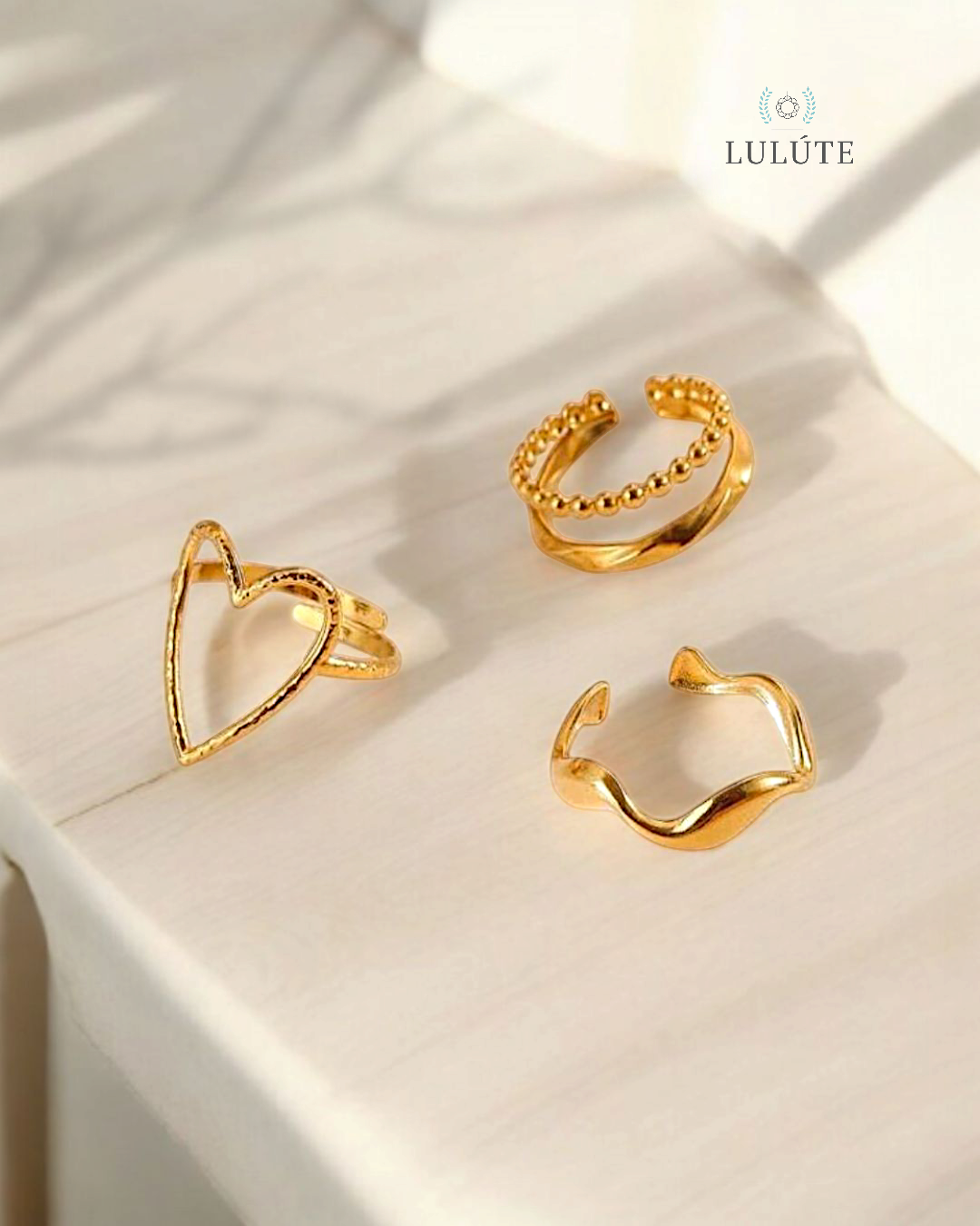 Trío Anillos Love